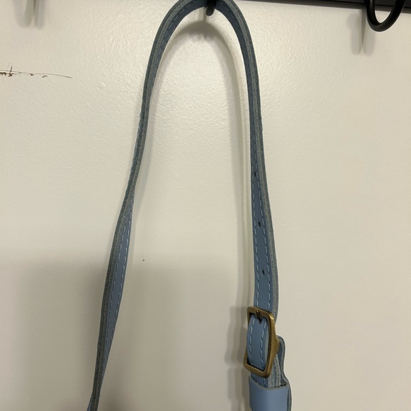 Like New Portland Leather Charolette Crossbody Bag in Glacier Blue - Picture 6 of 13
